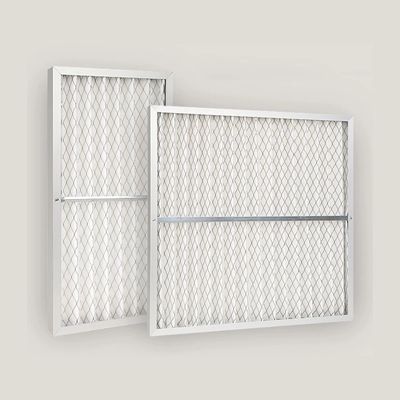 white G3 G4 Non Woven Fabric Panel Air Filters With Laminated Mesh